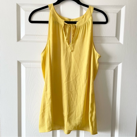 🎃CAbi Yellow French Dot Halter Neck Tank Top Medium - Picture 9 of 15